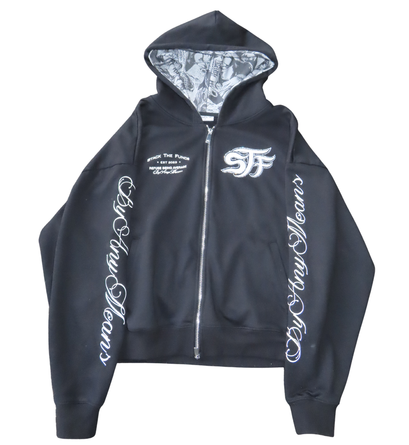 STF Dead Presidents Zip Up Black